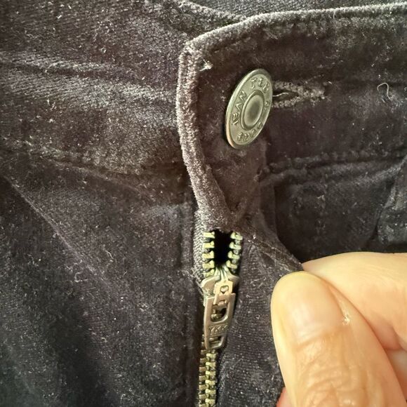 Rag & Bone 10" Crop Flare Black Velvet Pants $200 26 - Picture 4 of 10